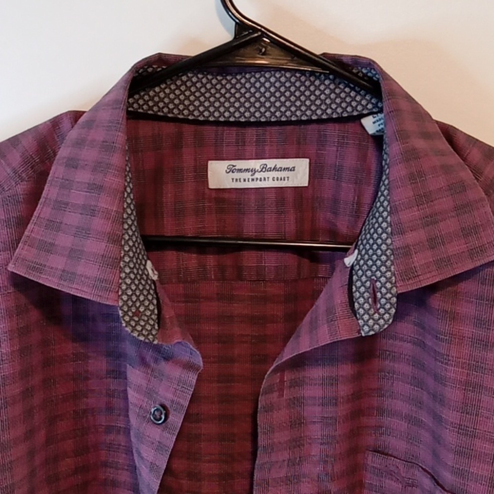 TOMMY BAHAMA Newport Coast Shirt Mens Sz L Long Sleeve Pima Cotton Blend NICE! - Picture 4 of 15